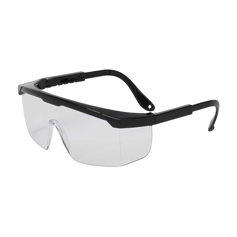 Hi-Voltage ARC™ Black Semi-Rimless Frame Safety Glasses with Anti-Scratch Coated Clear Lenses, 144 Pairs per Case